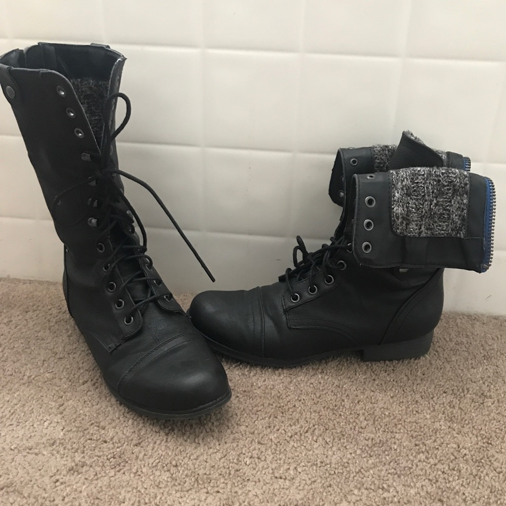 Madden Girl Combat Boots